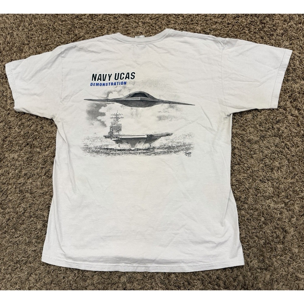 U.S. Navy 2010 Gildan Cotton UCAS demonstration T-Shirt Mens Size Large